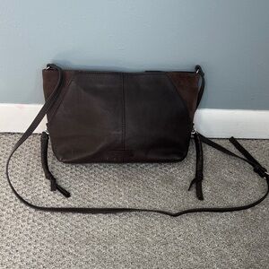 Vince Camuto Brown 100% Leather Crossbody Purse